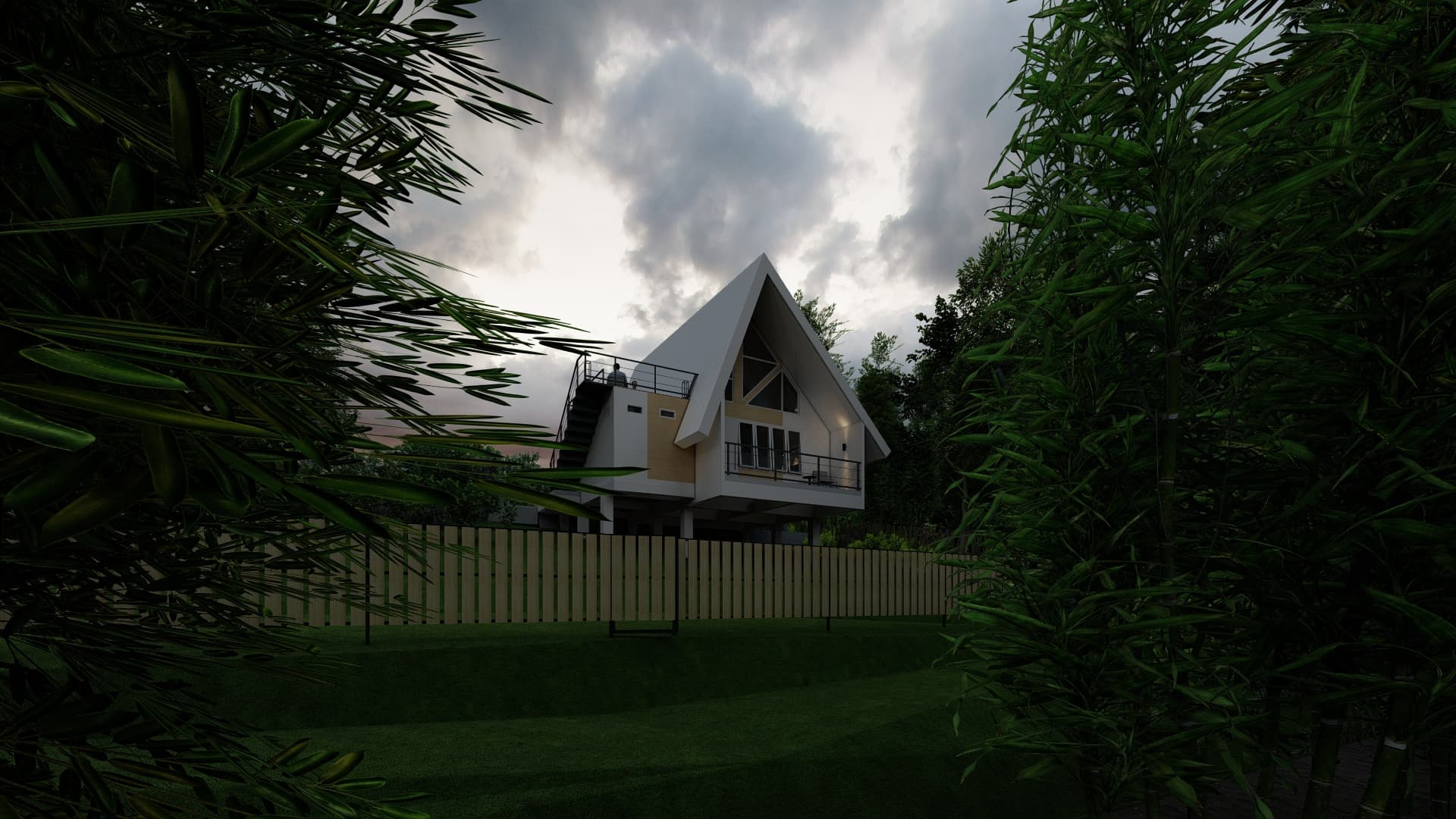 Weisses Gartenhaus - 3