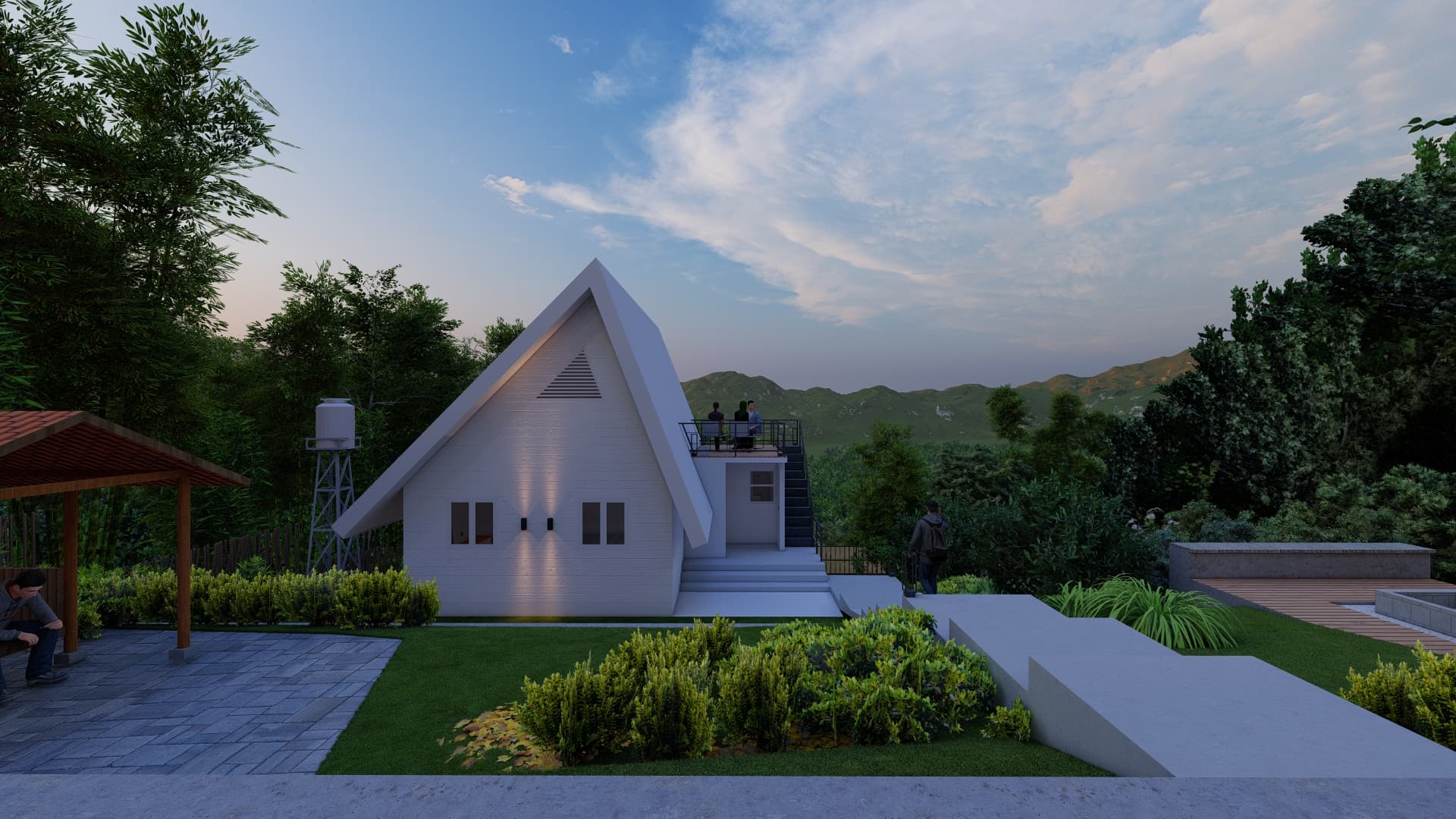 Weisses Gartenhaus - 8