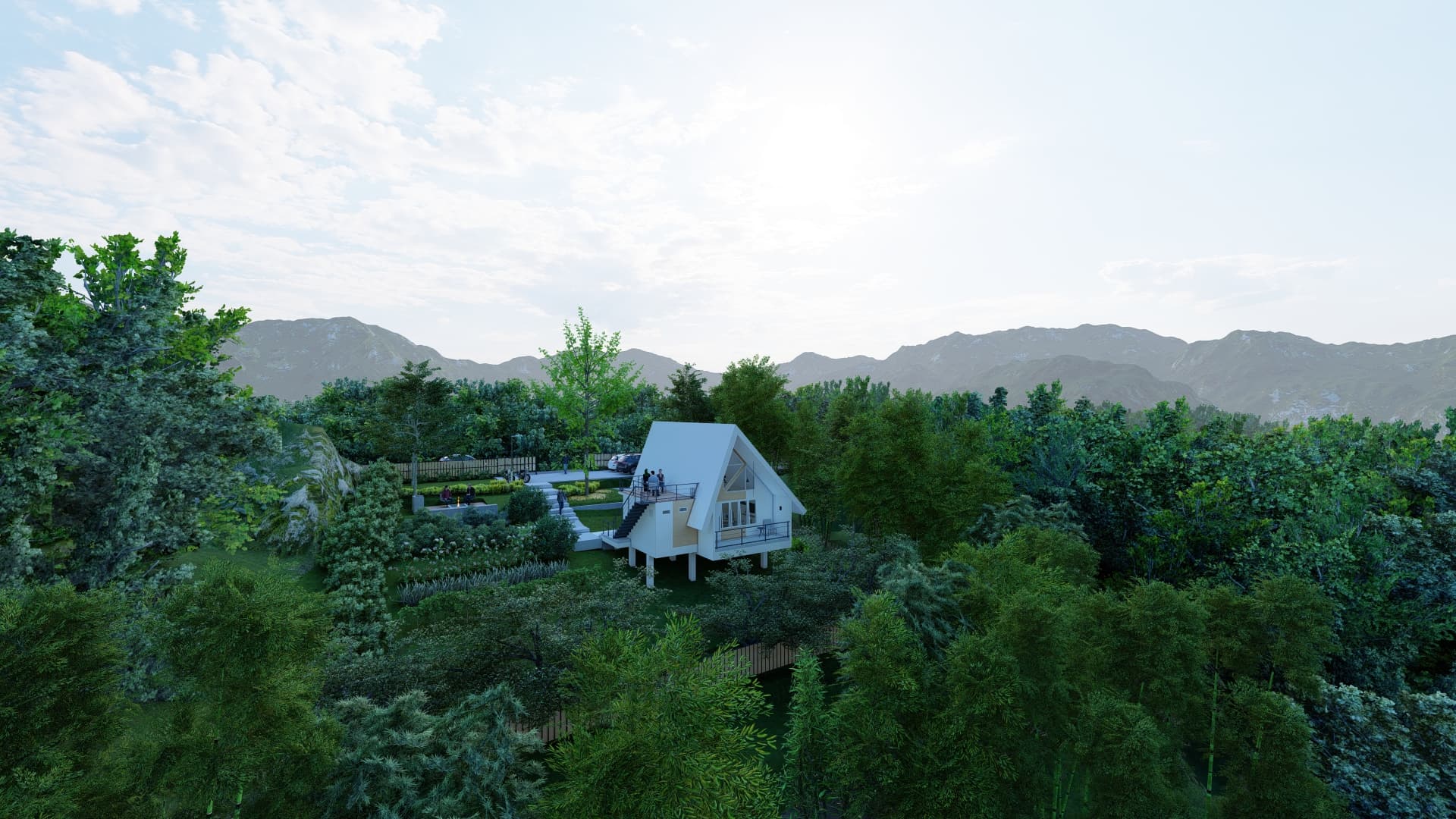 Weisses Gartenhaus - 9